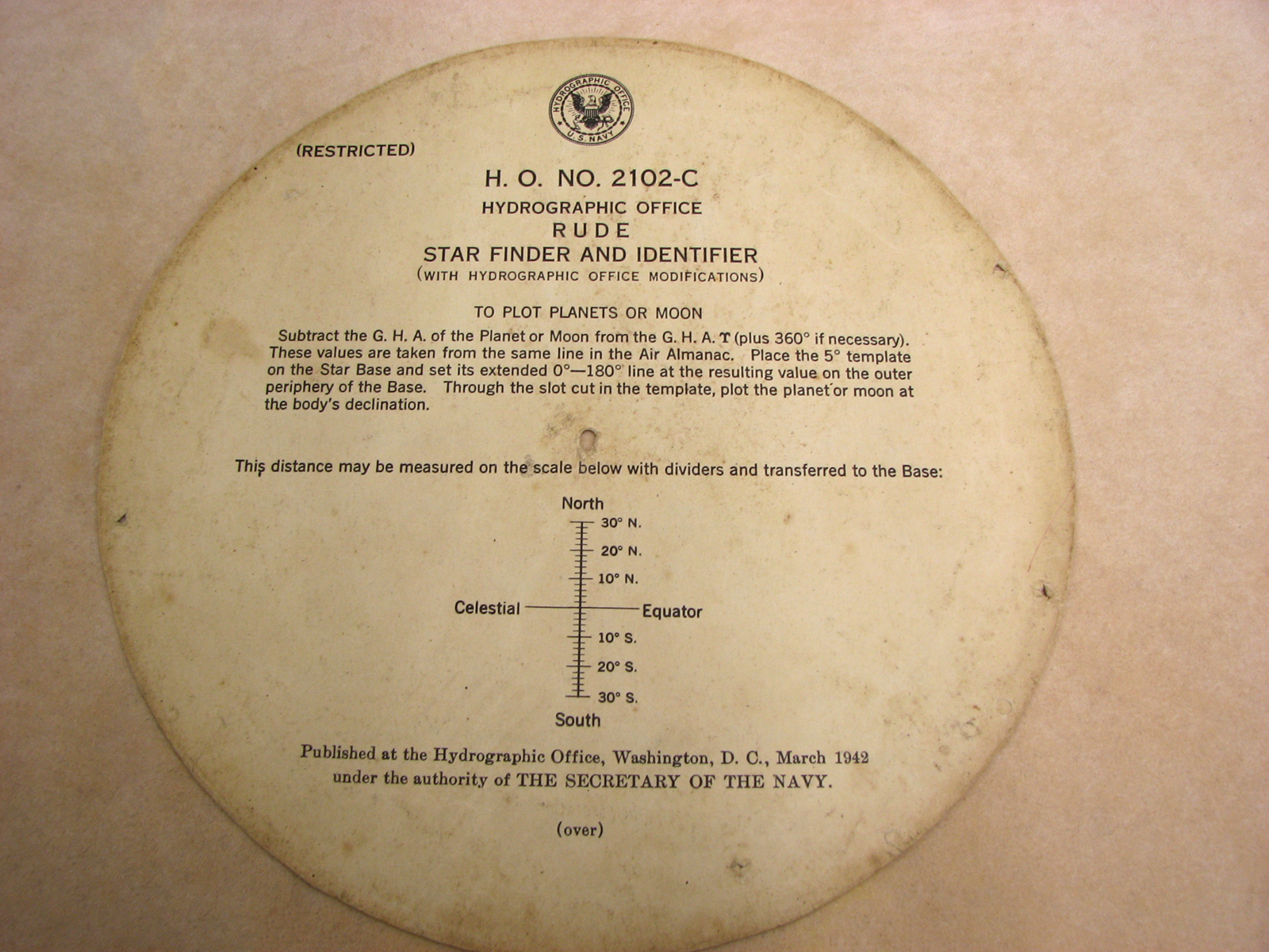 1962 B Cooke & Son Maritime sextant with Star Finder set